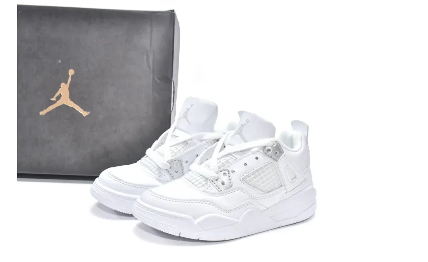 Bstsneaker-Air Jordan 4 Retro PS Pure Money 308499-100 (Kids Shoes) 