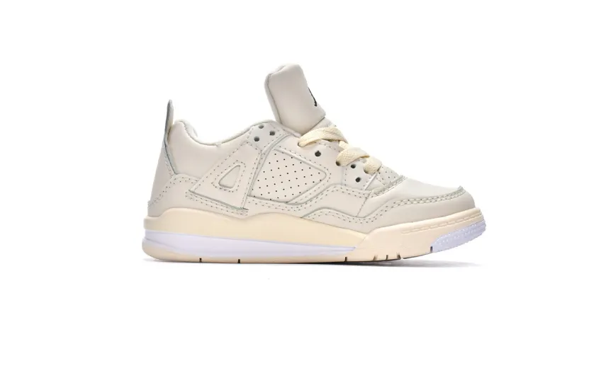 Bstsneaker-Air Jordan 4 Retro PS Sail CV9388-100 (Kids Shoes)