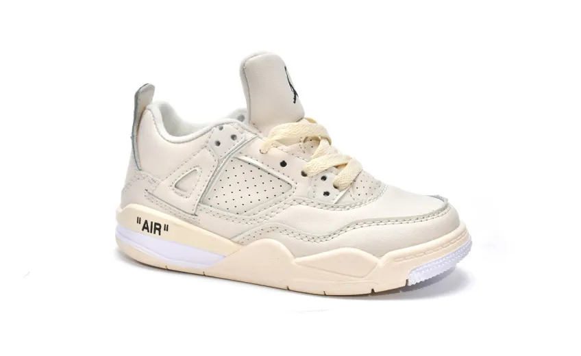 Bstsneaker-Air Jordan 4 Retro PS Sail CV9388-100 (Kids Shoes)