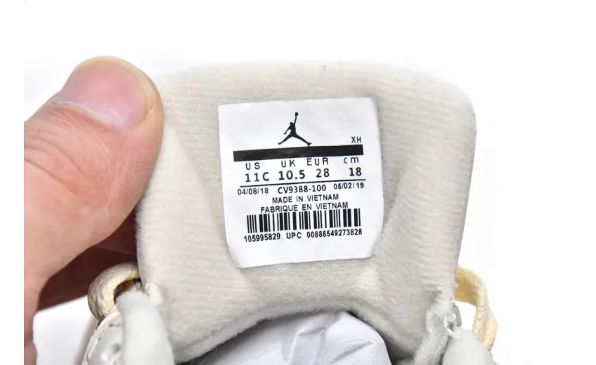 Bstsneaker-Air Jordan 4 Retro PS Sail CV9388-100 (Kids Shoes)