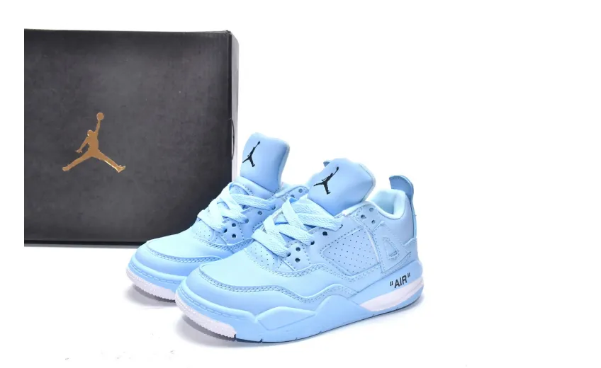 Bstsneaker-Air Jordan 4 Retro PS Sky Blue CV9388-004 (Kids Shoes)