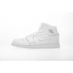 Bstsneaker-Jordan 1 Mid White Pure Platinum (2018)  554725-109