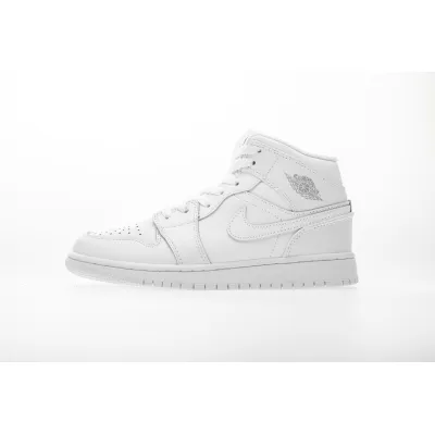 Jordan 1 Mid White Pure Platinum (2018)  554725-109 01