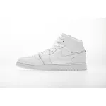 Bstsneaker-Jordan 1 Mid White Pure Platinum (2018)  554725-109