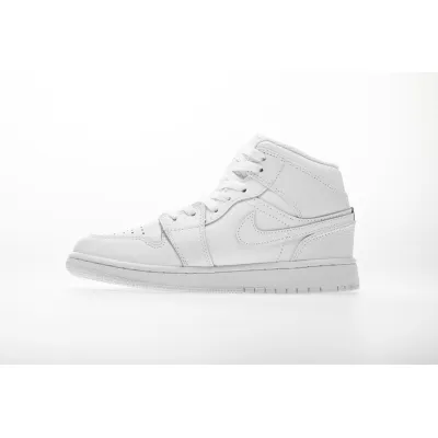 Jordan 1 Mid White Pure Platinum (2018)  554725-109 02