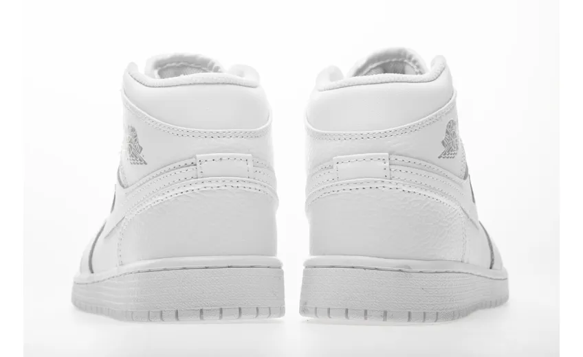 Bstsneaker-Jordan 1 Mid White Pure Platinum (2018)  554725-109