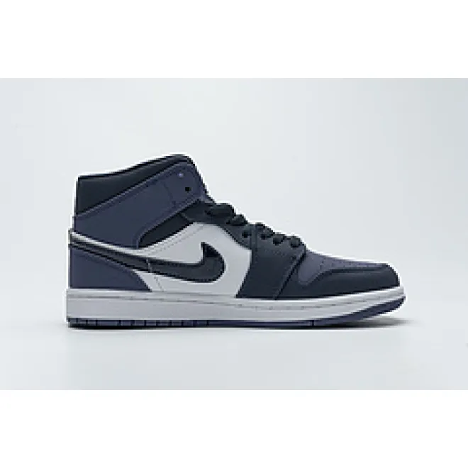 Bstsneaker- Air Jordan 1 Mid Black Purple 553558-116 