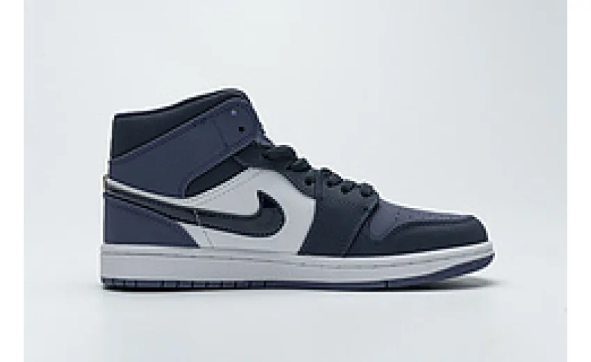 Bstsneaker- Air Jordan 1 Mid Black Purple 553558-116 