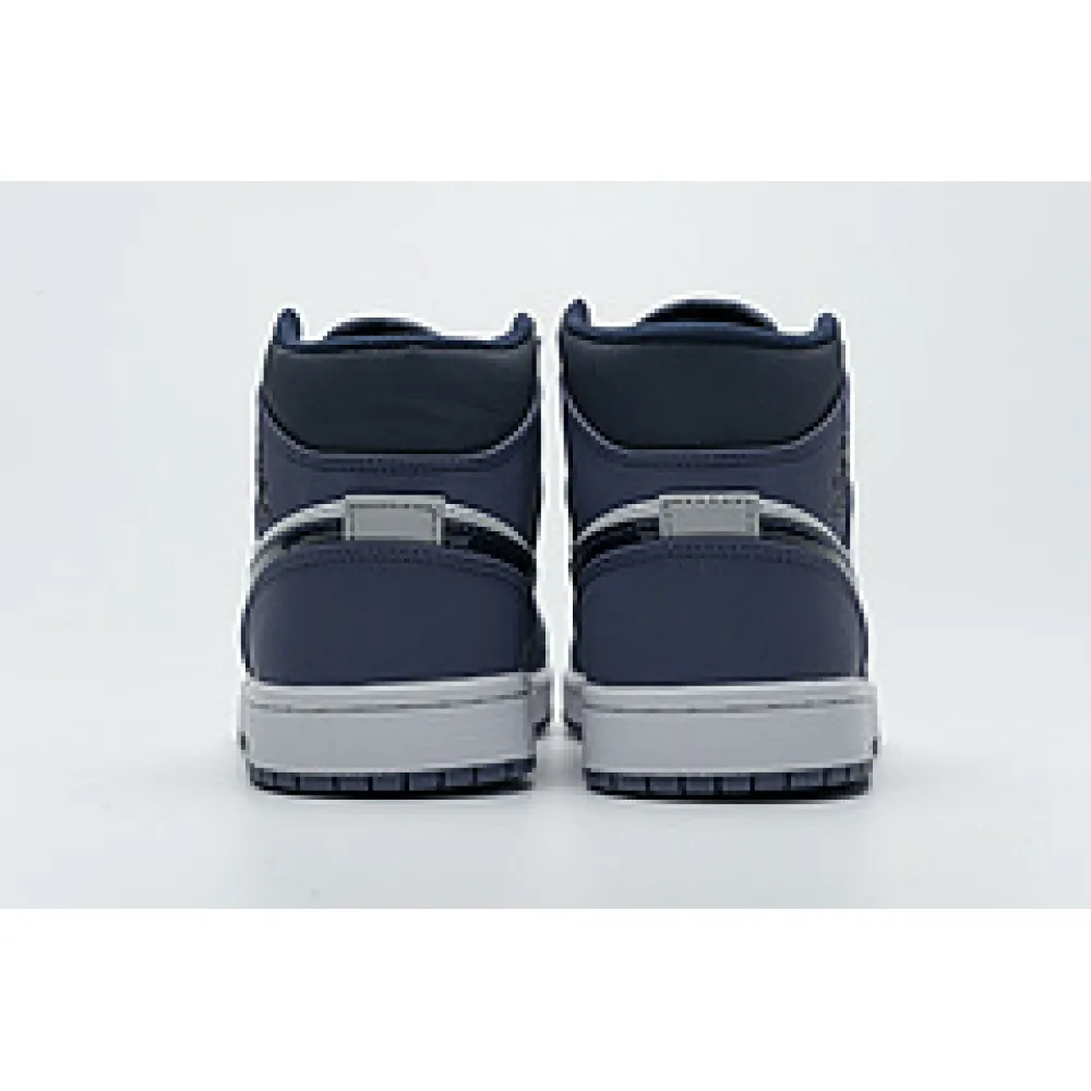 Bstsneaker- Air Jordan 1 Mid Black Purple 553558-116 