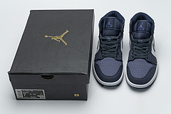 Bstsneaker- Air Jordan 1 Mid Black Purple 553558-116 