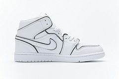 Bstsneaker- Air Jordan 1 Mid Iridescent Reflective White (W) CK6587-100 