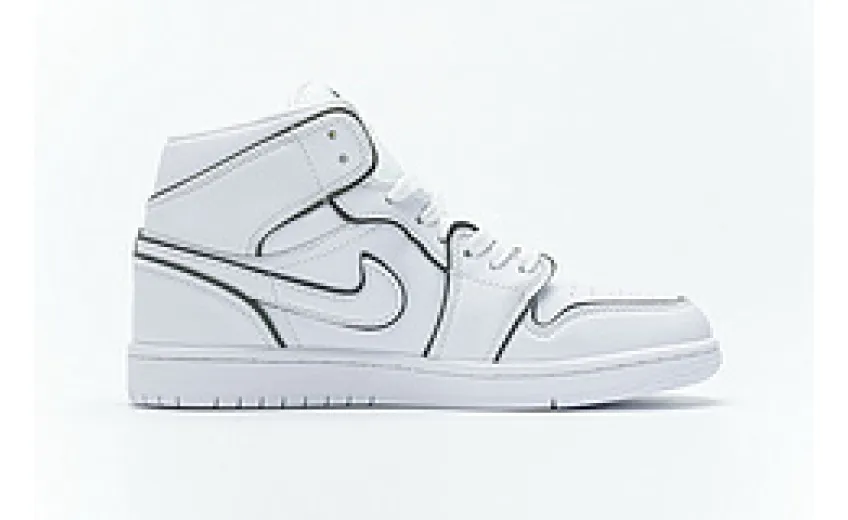 Bstsneaker- Air Jordan 1 Mid Iridescent Reflective White (W) CK6587-100 