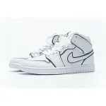 Bstsneaker- Air Jordan 1 Mid Iridescent Reflective White (W) CK6587-100 