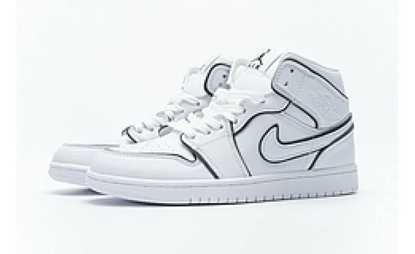 Bstsneaker- Air Jordan 1 Mid Iridescent Reflective White (W) CK6587-100 
