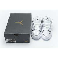  Air Jordan 1 Mid Iridescent Reflective White (W) CK6587-100 