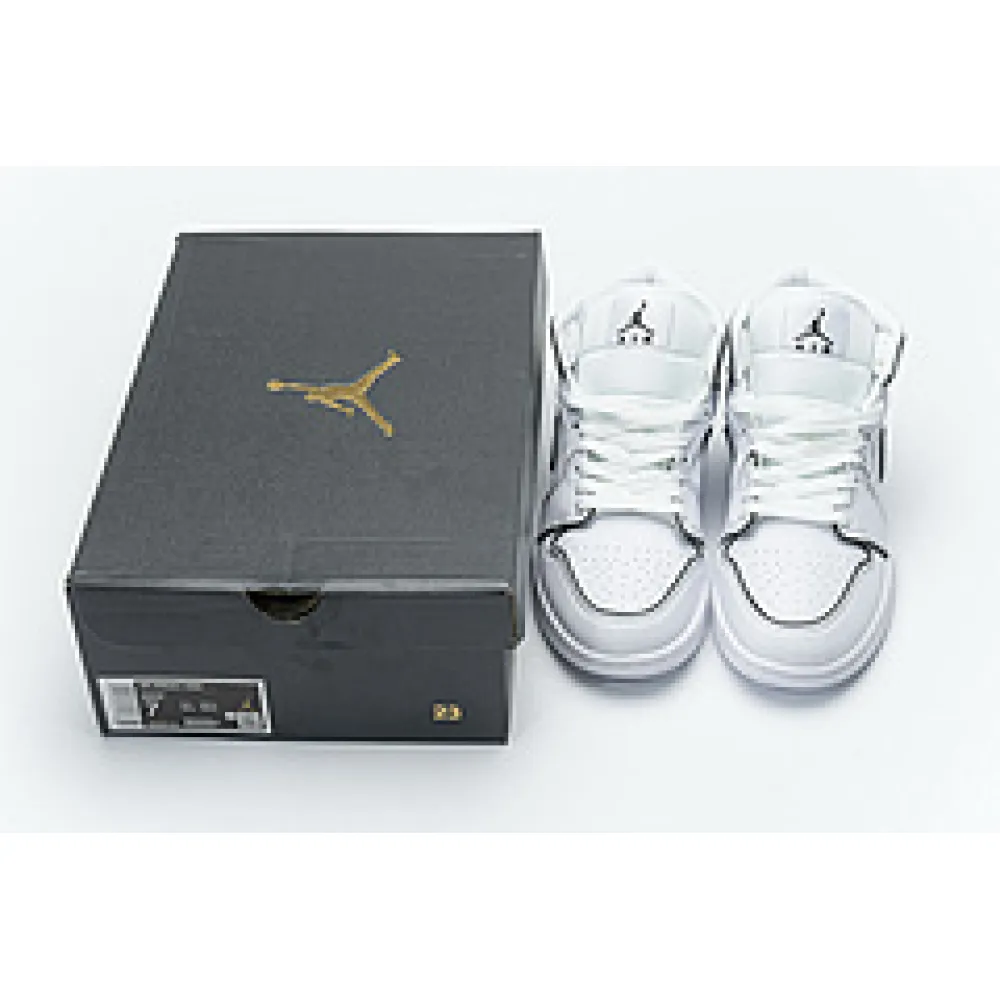 Bstsneaker- Air Jordan 1 Mid Iridescent Reflective White (W) CK6587-100 