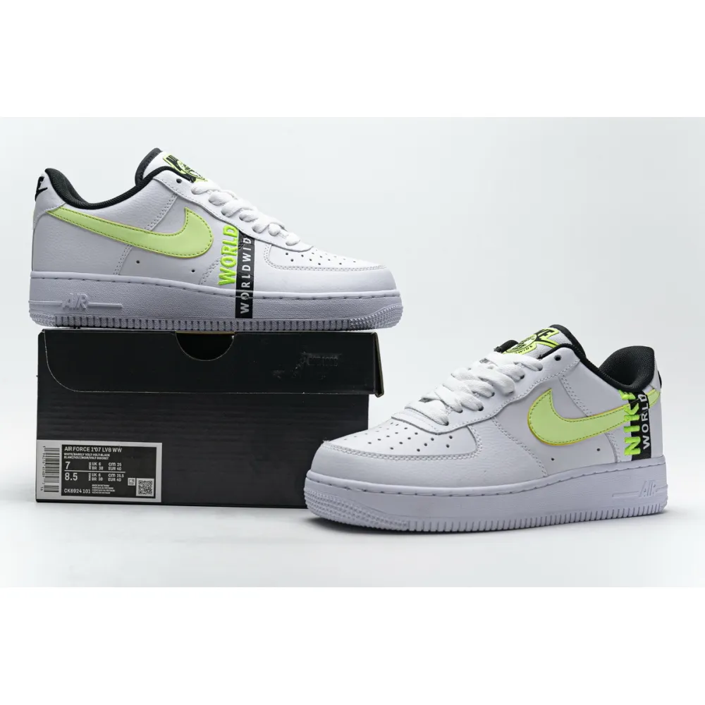 Bstsneaker- Nike Air Force 1 &#39;07 LV8 Blue Worldwide CK6924-101 