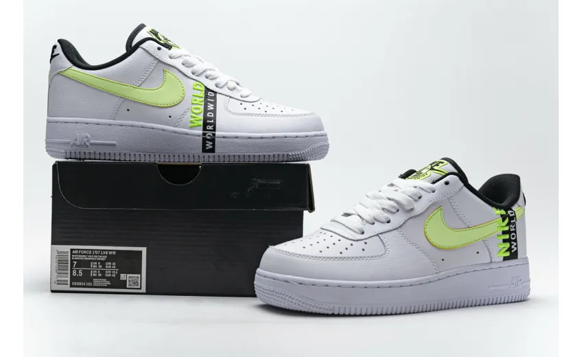 Bstsneaker- Nike Air Force 1 &#39;07 LV8 Blue Worldwide CK6924-101 