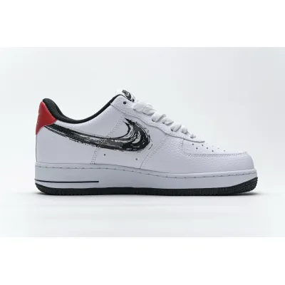  Nike Air Force 1 Low Brushstroke White Black DA4657-100  02