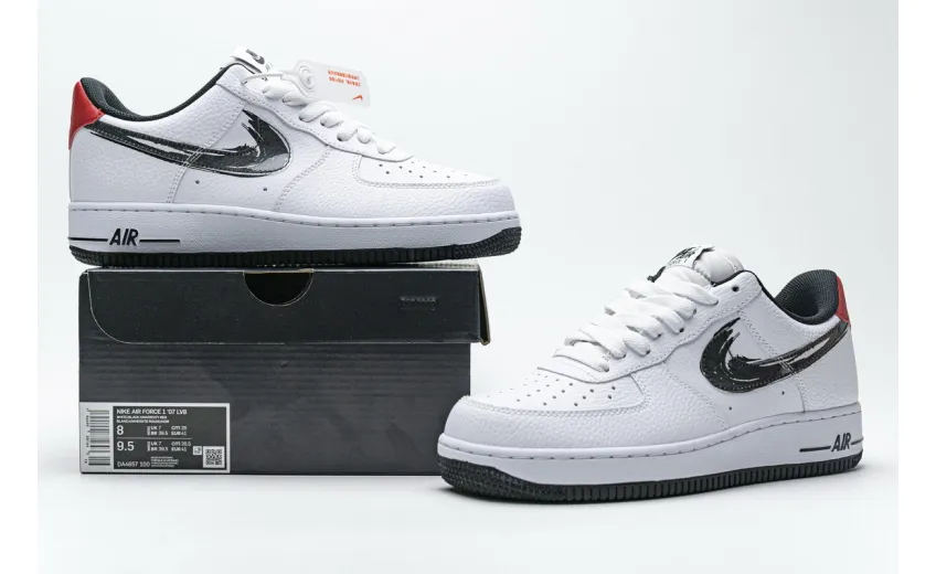 Bstsneaker- Nike Air Force 1 Low Brushstroke White Black DA4657-100 