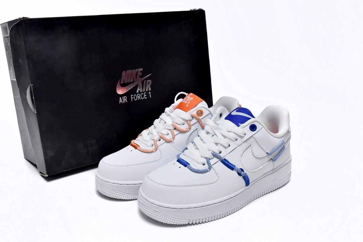 Bstsneaker- Nike Air Force 1 Low White and Safety Orange DH4408-100 