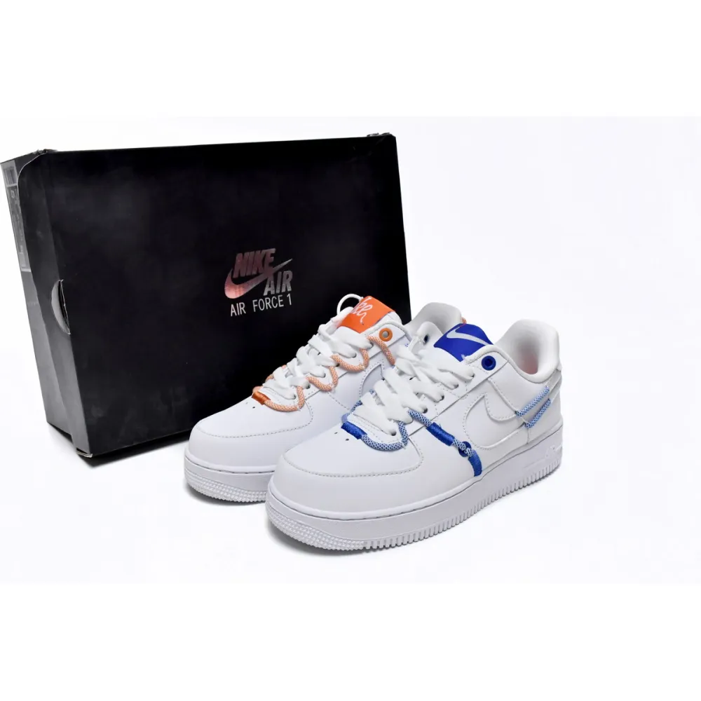  Nike Air Force 1 Low White and Safety Orange DH4408-100 