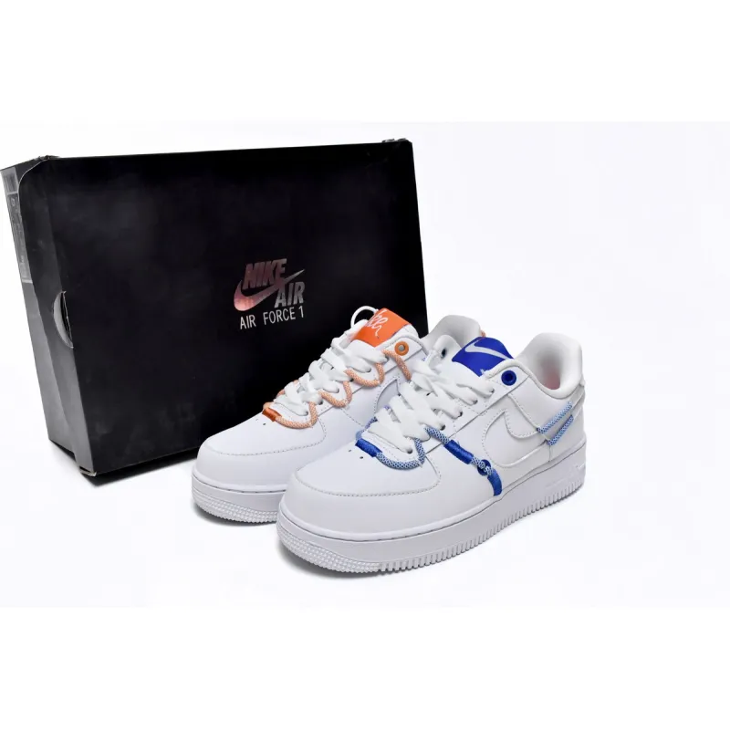  Nike Air Force 1 Low White and Safety Orange DH4408-100 