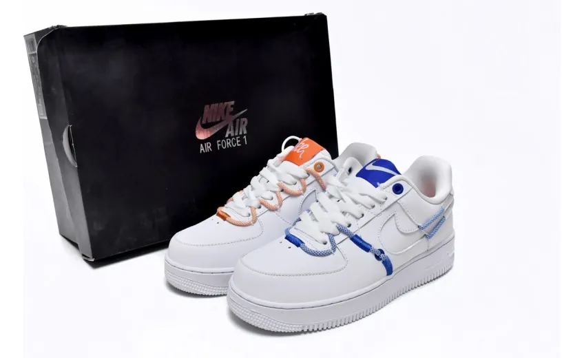  Nike Air Force 1 Low White and Safety Orange DH4408-100 