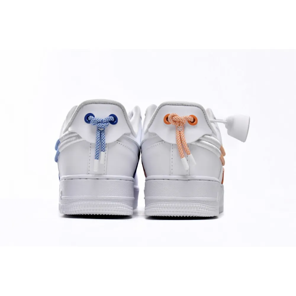  Nike Air Force 1 Low White and Safety Orange DH4408-100 