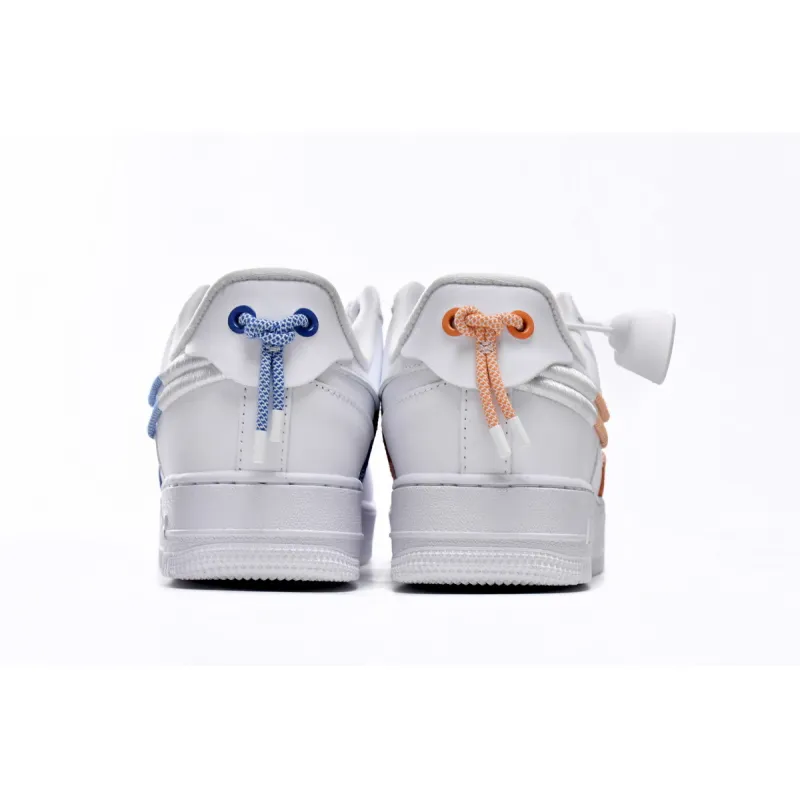 Nike Air Force 1 Low White and Safety Orange DH4408-100 