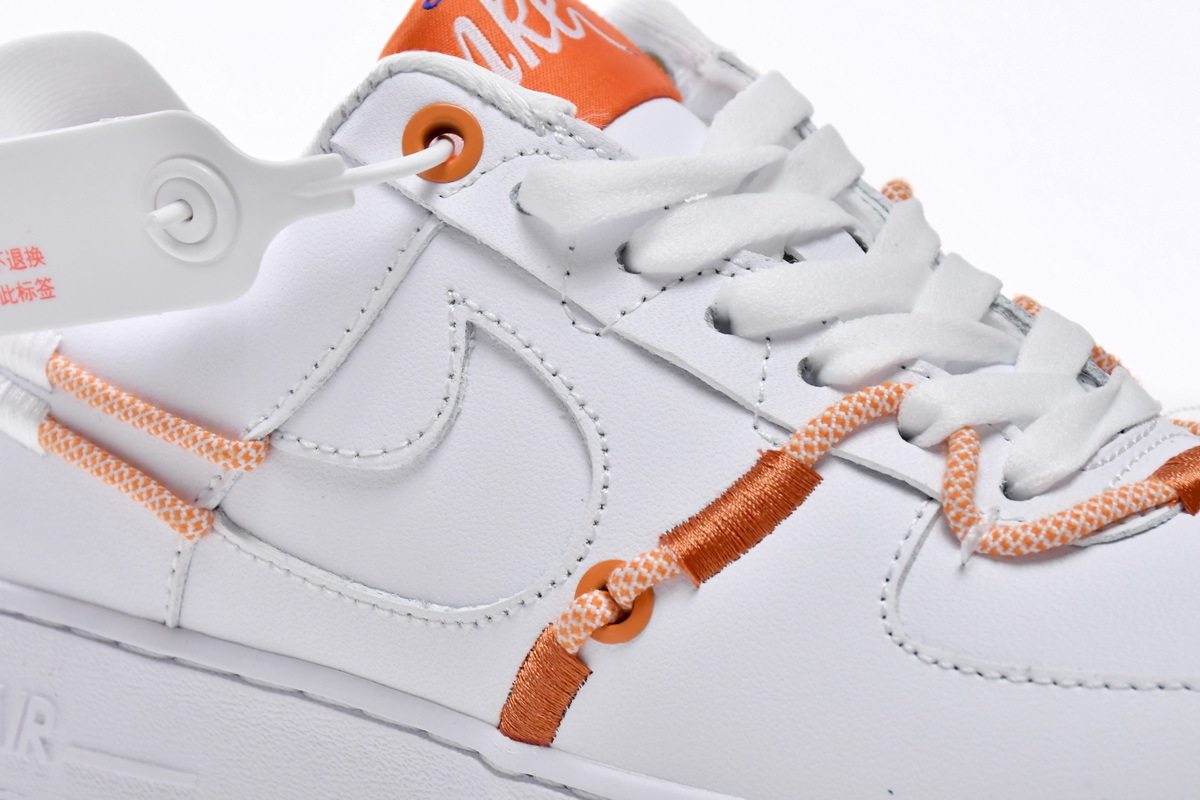 Bstsneaker- Nike Air Force 1 Low White and Safety Orange DH4408-100 