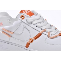  Nike Air Force 1 Low White and Safety Orange DH4408-100 