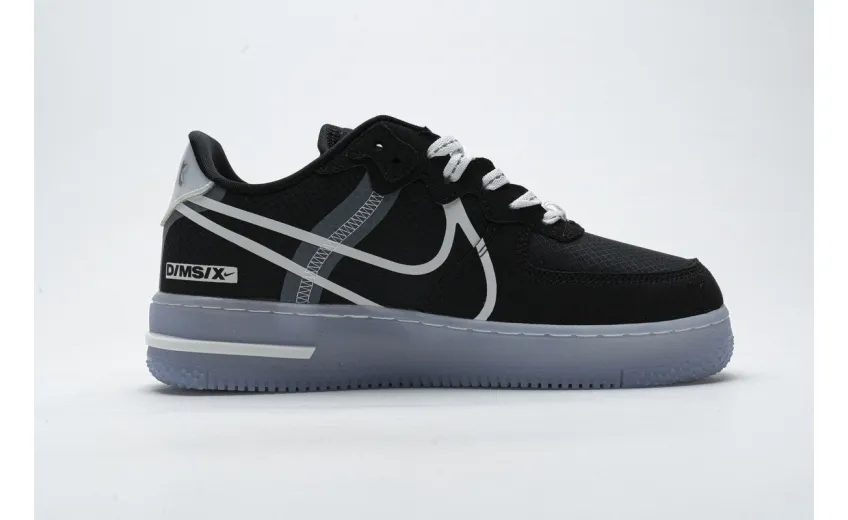  Nike Air Force 1 React Black White Rush Ice CQ8879-103 
