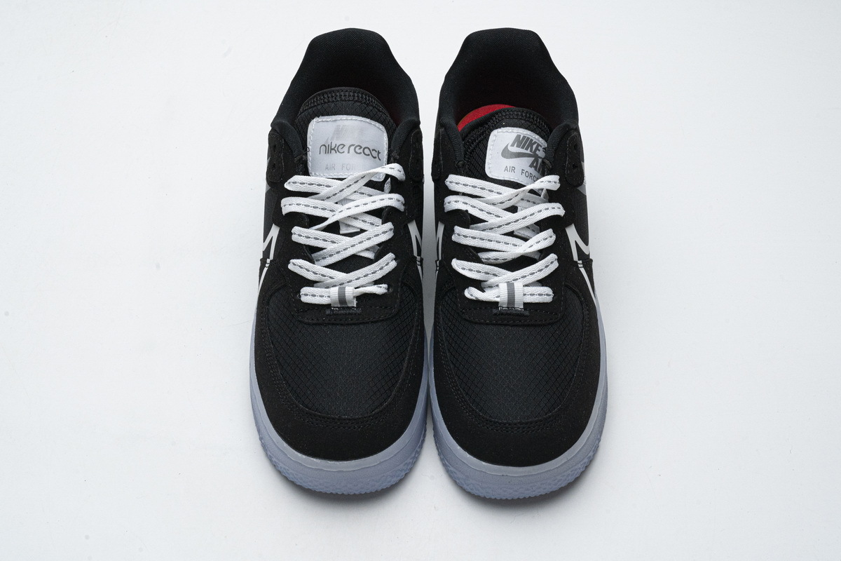 Bstsneaker- Nike Air Force 1 React Black White Rush Ice CQ8879-103 