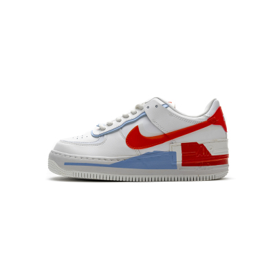 Bstsneaker- Nike Air Force 1 Shadow Summit White Team Orange (W) CQ9503-100   01