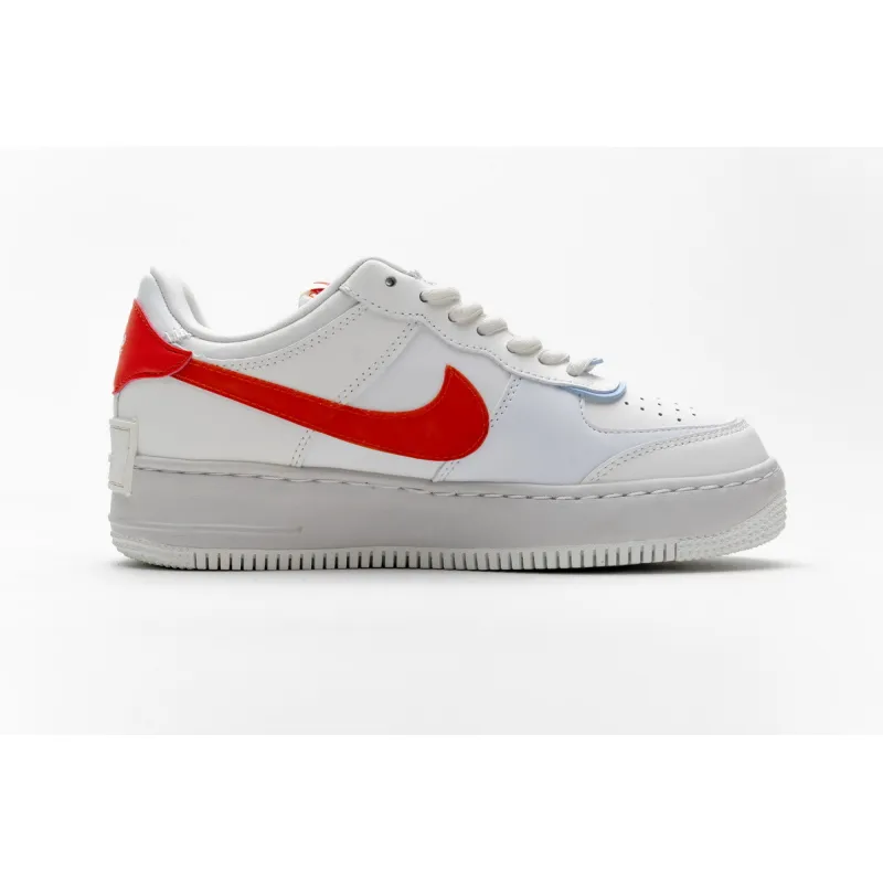  Nike Air Force 1 Shadow Summit White Team Orange (W) CQ9503-100  