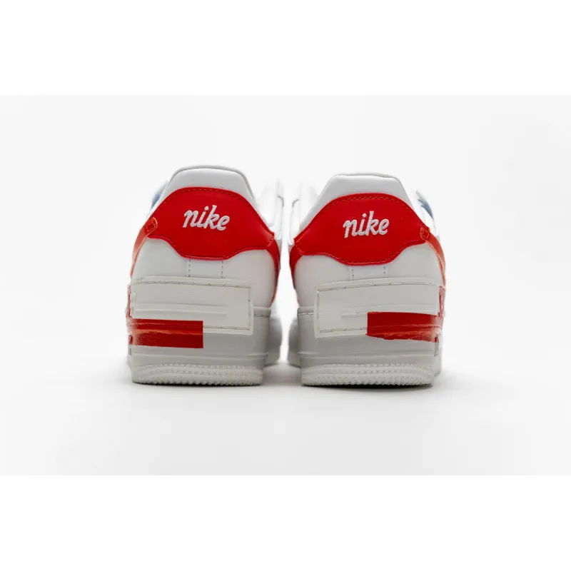  Nike Air Force 1 Shadow Summit White Team Orange (W) CQ9503-100  