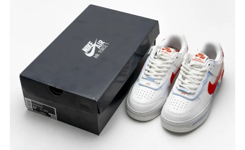 Bstsneaker- Nike Air Force 1 Shadow Summit White Team Orange (W) CQ9503-100  