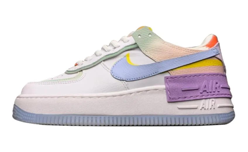 Bstsneaker- Nike Air Force 1 Shadow White Hydrogen Blue Purple (W) CW2630-141  