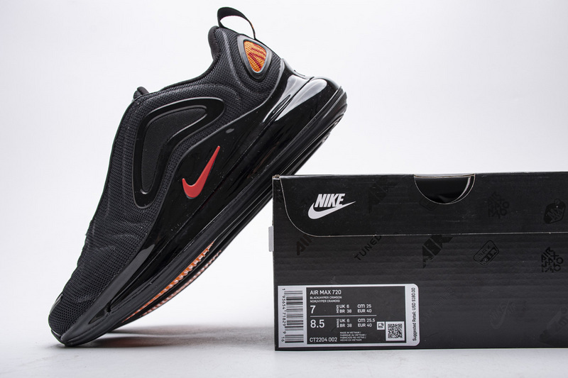 Bstsneaker- Nike Air Max 720 Black Heper Crimson Red CT2204-002  