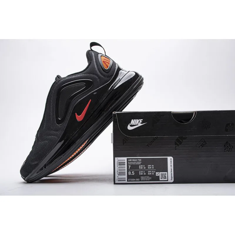 Bstsneaker- Nike Air Max 720 Black Heper Crimson Red CT2204-002  