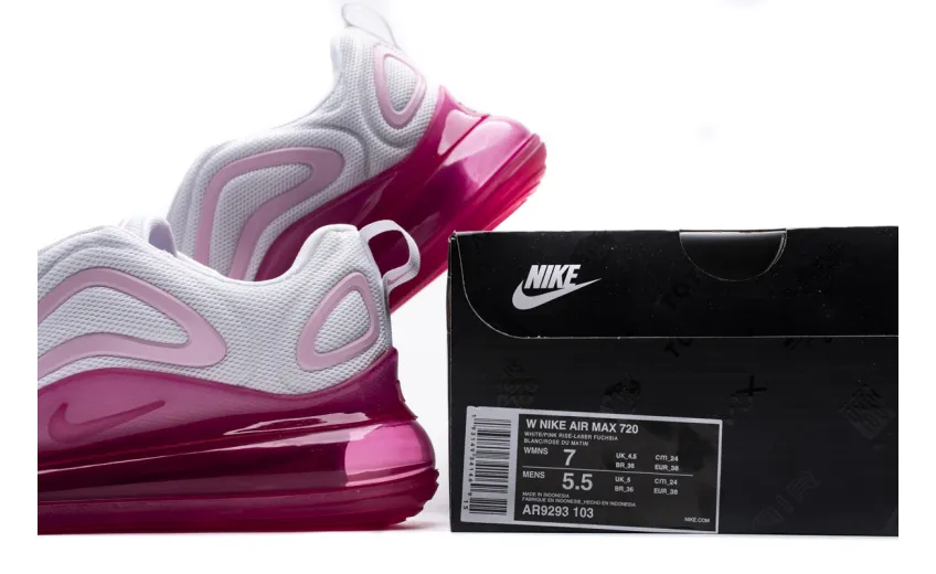 Bstsneaker- Nike Air Max 720 White Pink Rise Laser Fuchsia (W) AR9293-103  