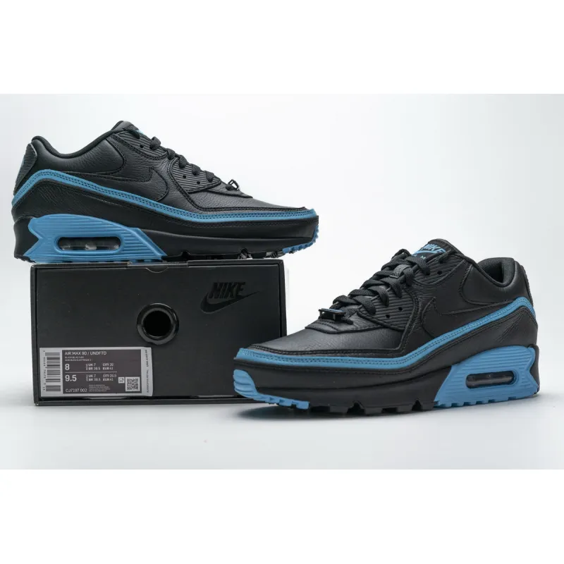  Nike Air Max 90 Undefeated Black Blue Fury CJ7197-002 