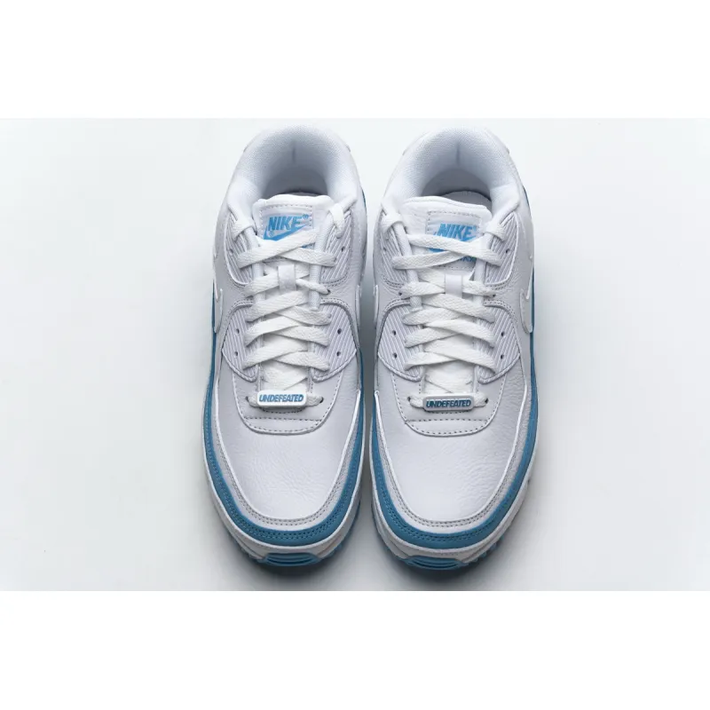 Bstsneaker- Nike Air Max 90 Undefeated White Blue Fury CJ7197-102 