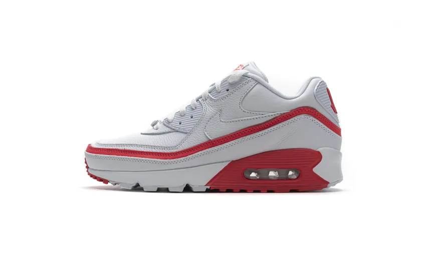 Bstsneaker- Nike Air Max 90 Undefeated White Solar Red CJ7197-103 