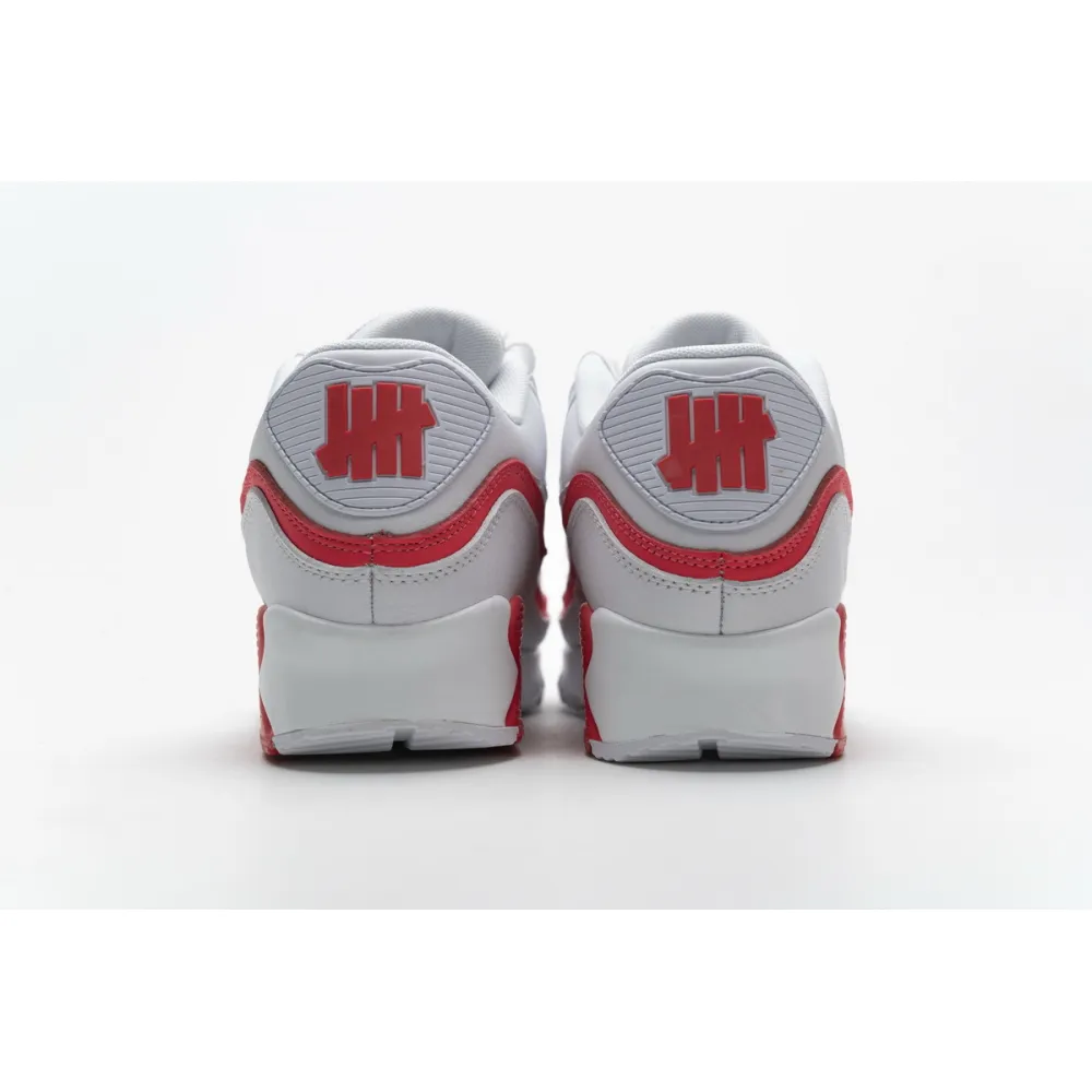 Bstsneaker- Nike Air Max 90 Undefeated White Solar Red CJ7197-103 