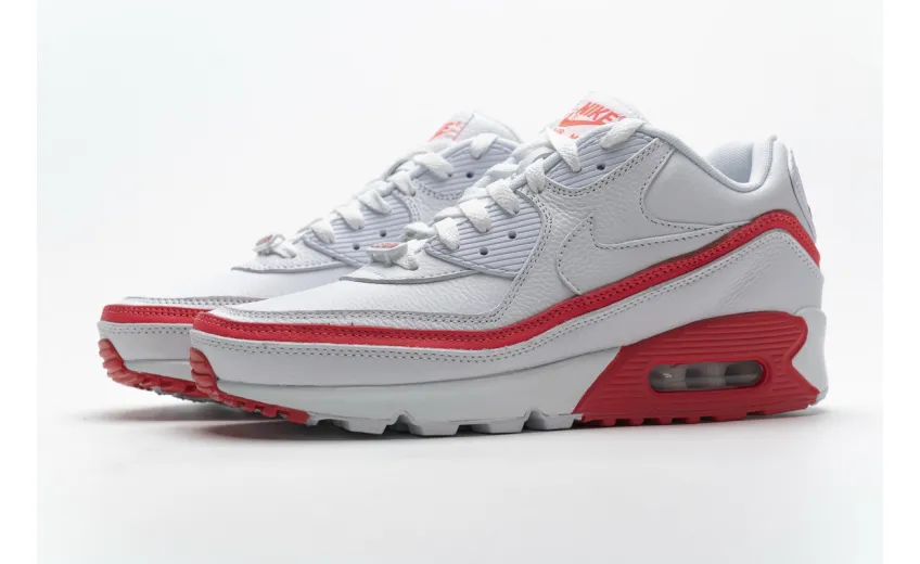 Bstsneaker- Nike Air Max 90 Undefeated White Solar Red CJ7197-103 