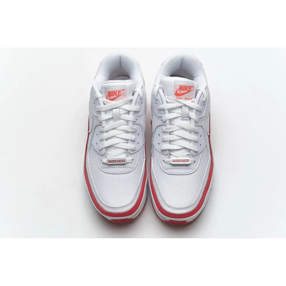 Bstsneaker- Nike Air Max 90 Undefeated White Solar Red CJ7197-103 