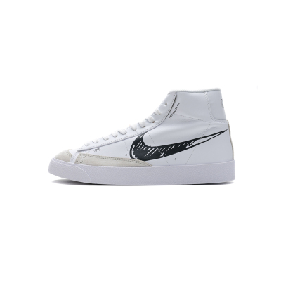Bstsneaker- Nike Blazer Mid 77 Sketch White Black CW7580-101  01