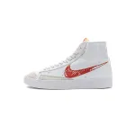 Bstsneaker- Nike Blazer Mid 77 Sketch White Red CW7580-100 